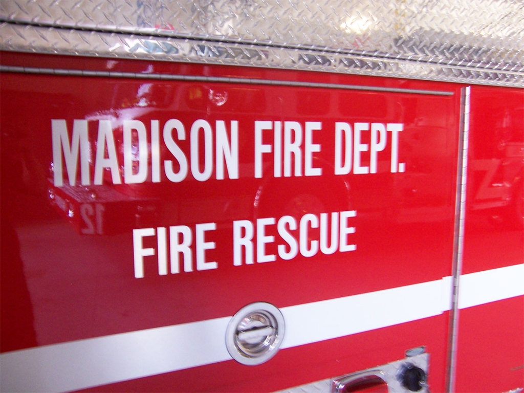 Madison Fire Department- side of fire truck