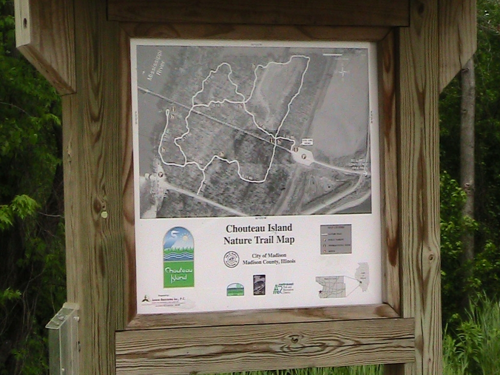 Chouteau Island Nature Trail Map