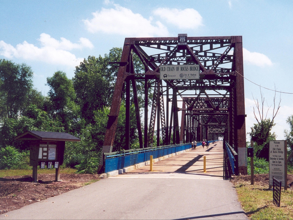 Madison Illinois-route-66-Old Chain of Rocks Bridge